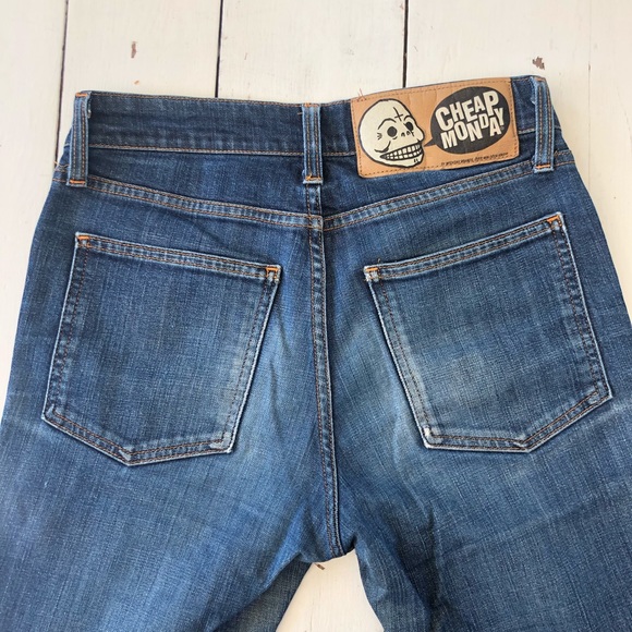 Cheap Monday Medium Wash Ankle Length Jeans - Picture 2 of 7